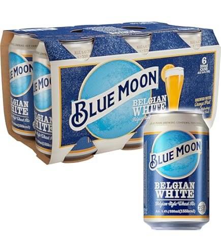 Amazon.co.jp: Blue Moon Beer, 11.2 fl oz (330 ml), Bottle, 12
